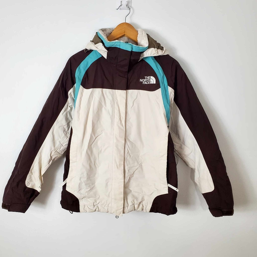 The North Face HyVent Hoodie Ski Jacket Full Zip Front